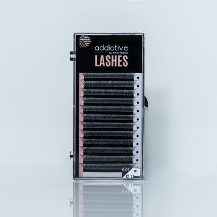 Κασετίνα με έτοιμα τουφάκια βλεφαρίδων 3D W-Shape Clover της Addictive Lashes για φυσικό volume.