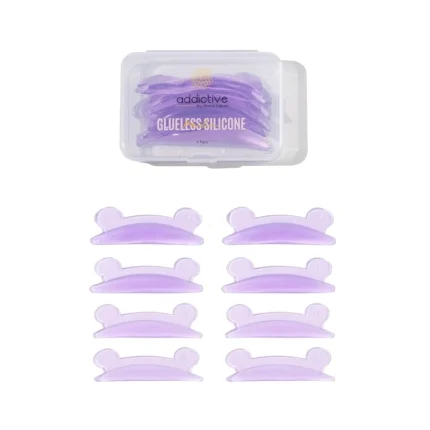 Addictive bear shape glueless silicone shields 4 pairs S M L XL για lash lift
