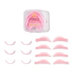 Addictive flat shaped silicone shields with lockers 4 pairs για Korean lash lift